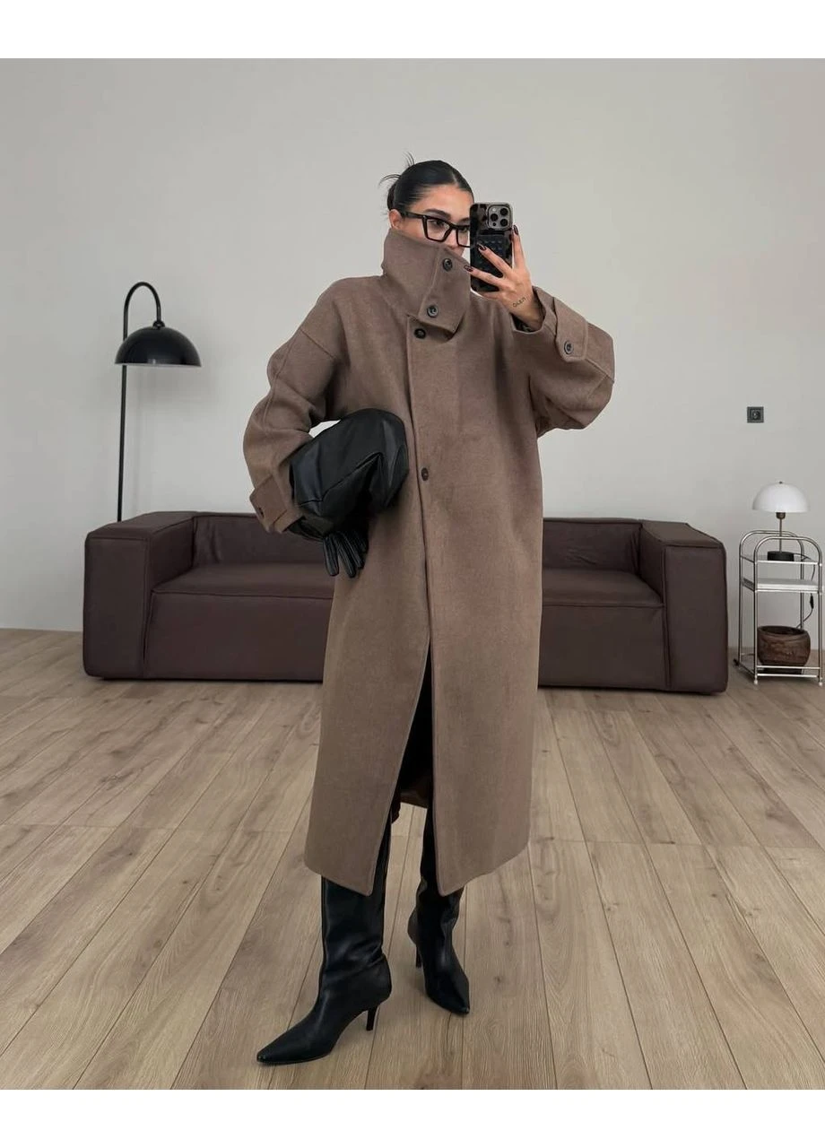 Коричневе зимнє Жіноче зимове пальто FINO Mode