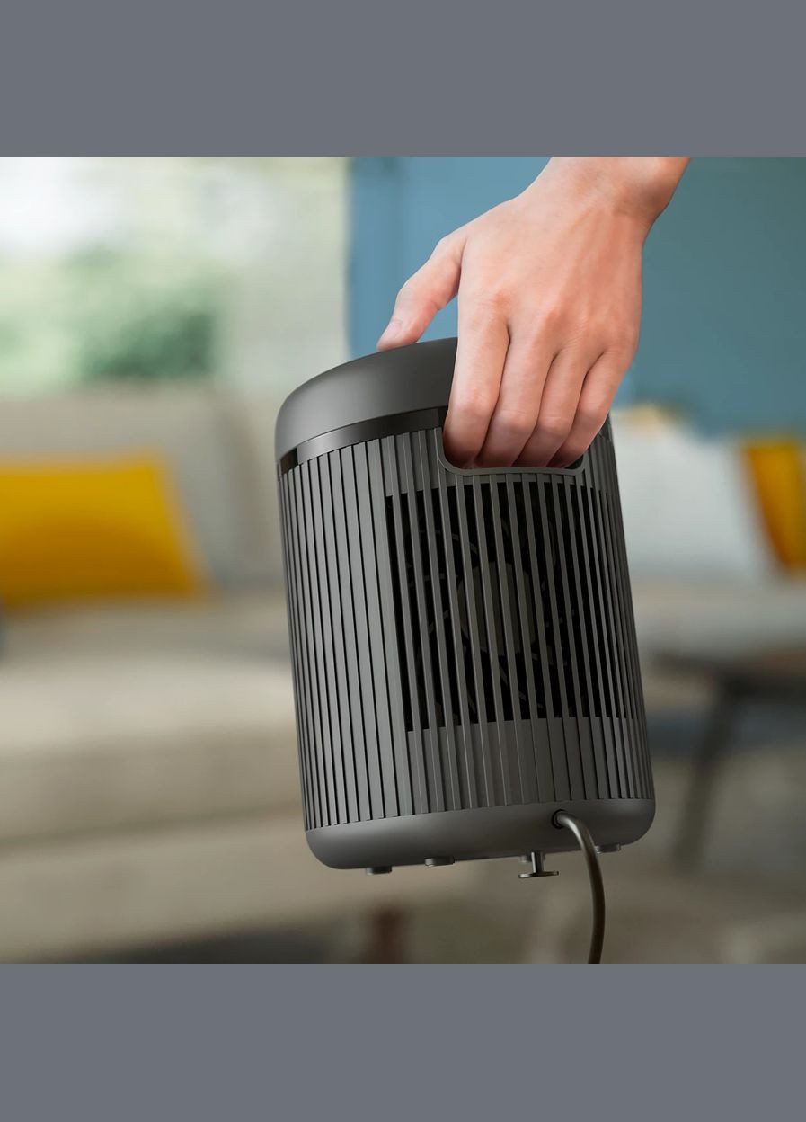 Тепловентилятор Series 2000, 15м2, 1500Вт, электр. упрня, керамич.нагрев.элемент, темно-серый Philips (315435761)