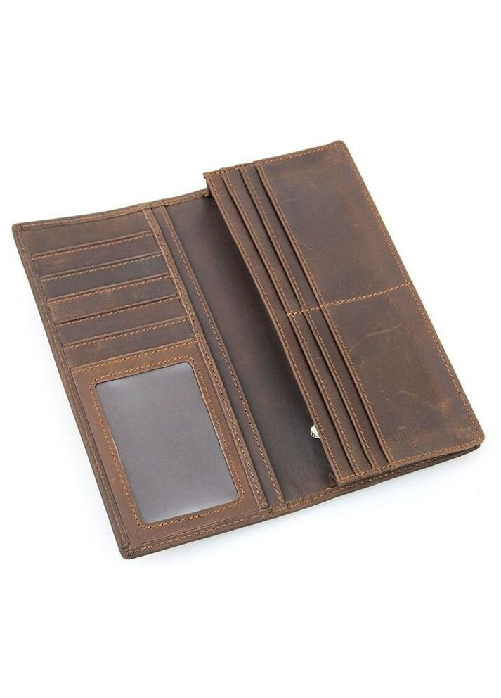 Гаманець чоловічий в вінтажному стилі коричневий 14384 Vintage (329196661)