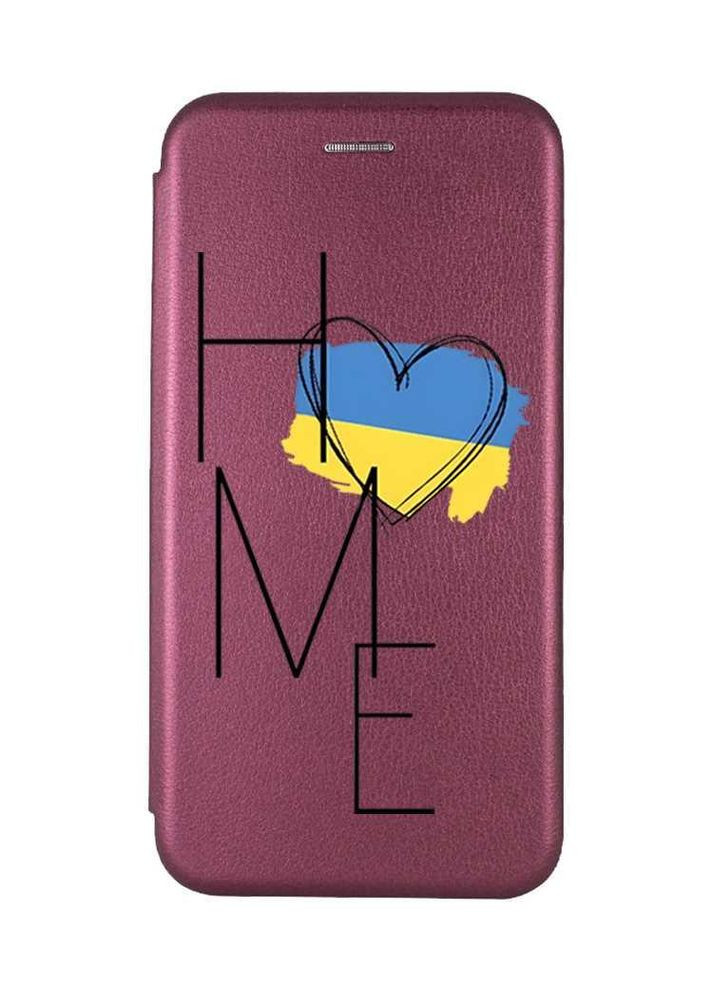 Чохол-книжка з малюнком для Samsung Galaxy A35 (A356) Бордовий:: Дім Україна (принт 353) CASE CONTROL (360663743)