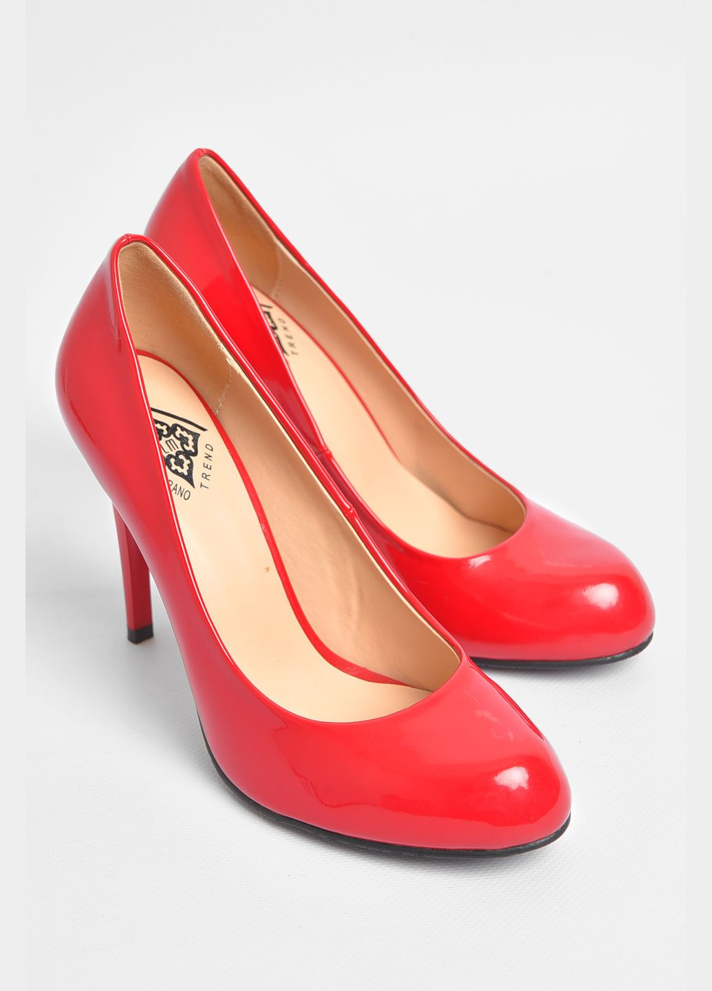 Туфли женские бордового цвета Let's Shop на высоком каблуке