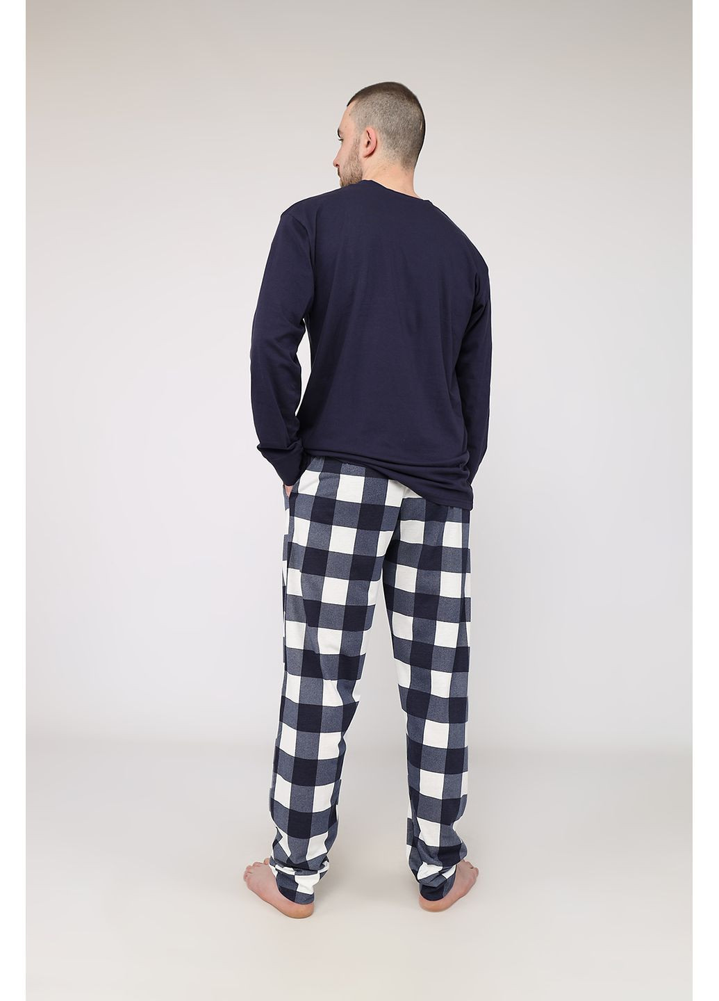 Піжама зі штанами чоловіча колір темно-синій ЦБ-00285837 Yuki (366869141)