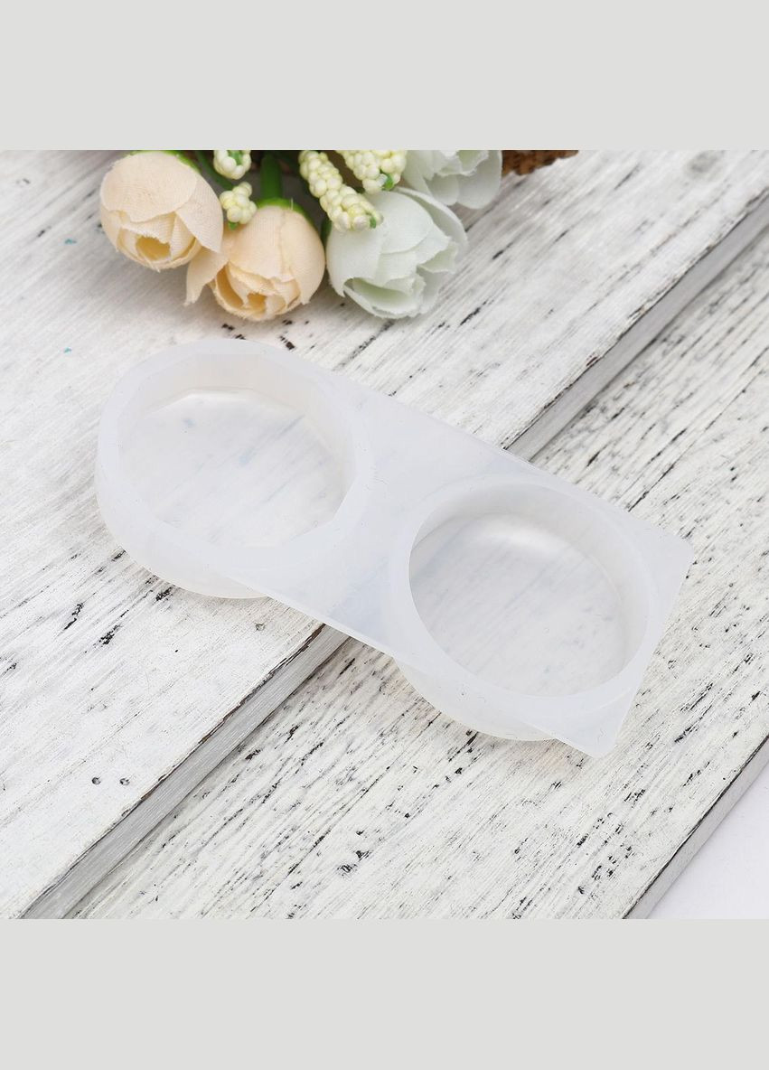 Форма для эпоксидной смолы Молд для брелока круг шестигранник Силикон 8.8 см x 4 см Finding (316248488)