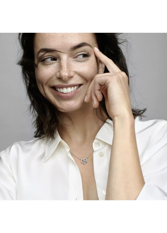 Кольє Пандора "Блискуче серце нескінченності" 392666C01 Kabluchka (355462892)