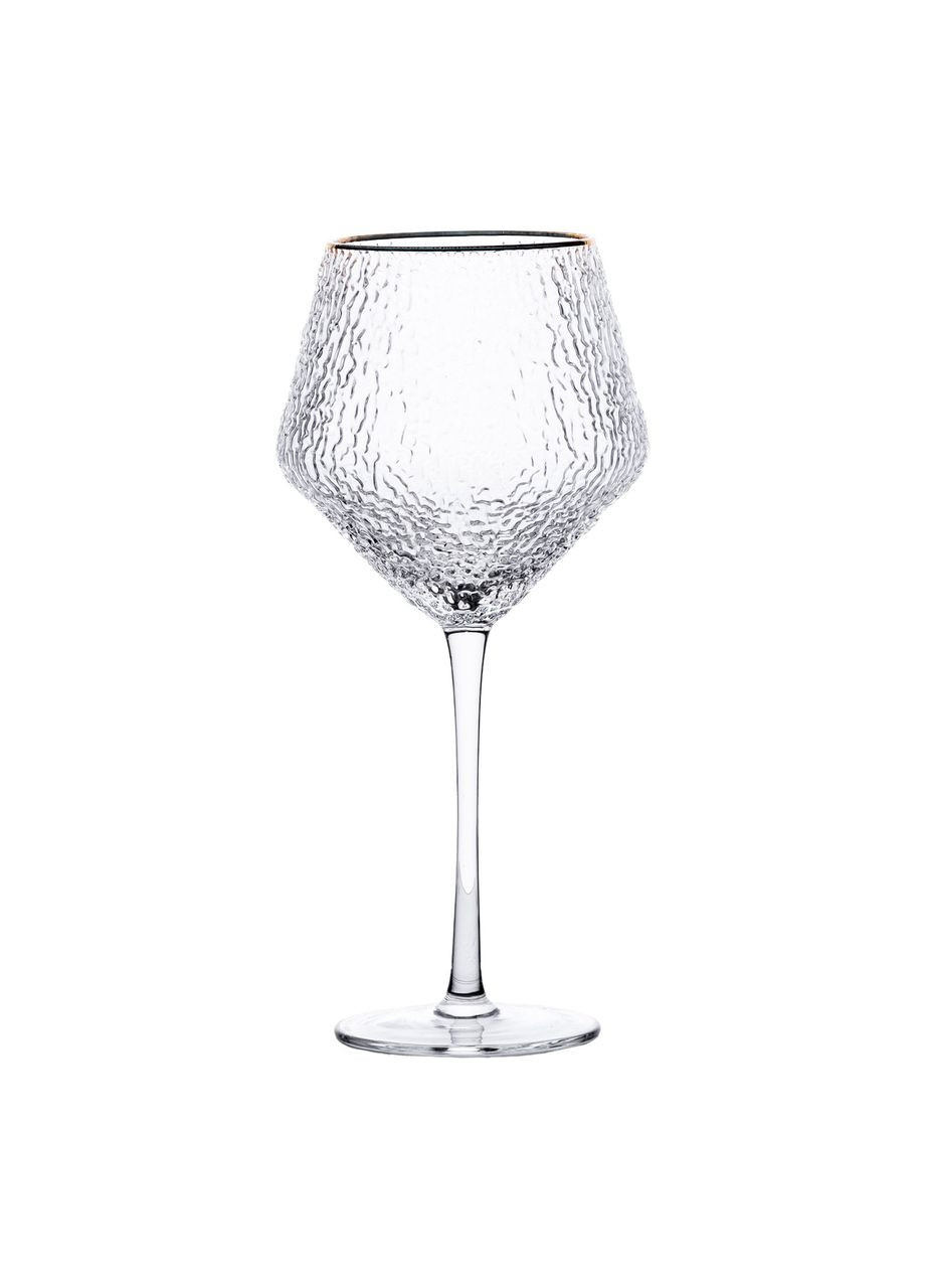 Набор фактурных бокалов, 600 мл с тонкой ножкой, комплект из 6, для вина Yiwu (360456679)