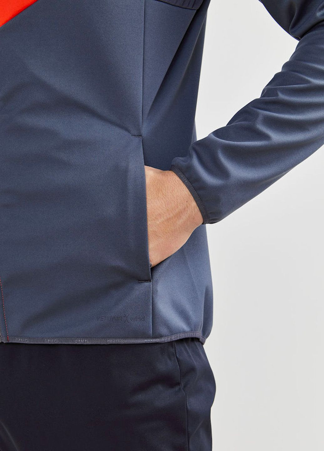 Синяя зимняя спортивная куртка для бега мужская зимняя Craft Glide Block Jacket