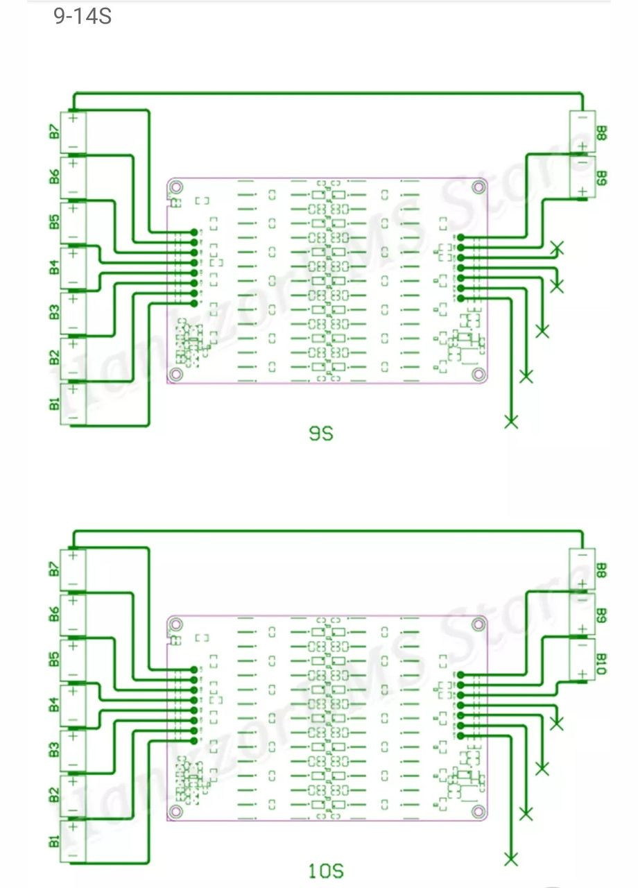 Активний балансир еквалайзер акумуляторів 9S-14S 5A Ver 1.1 li-ion Lifepo4 LTO No Brand (325835083)