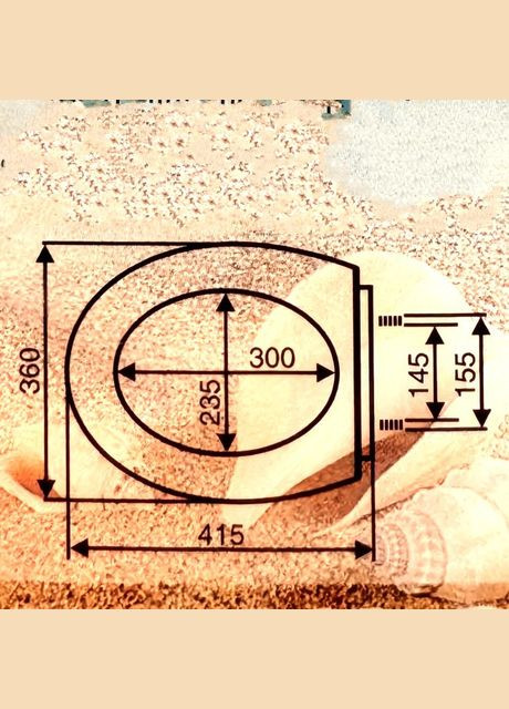 Тверда кришка-сидіння для унітазу "перлина" Лаванда Sydanit (303721970)