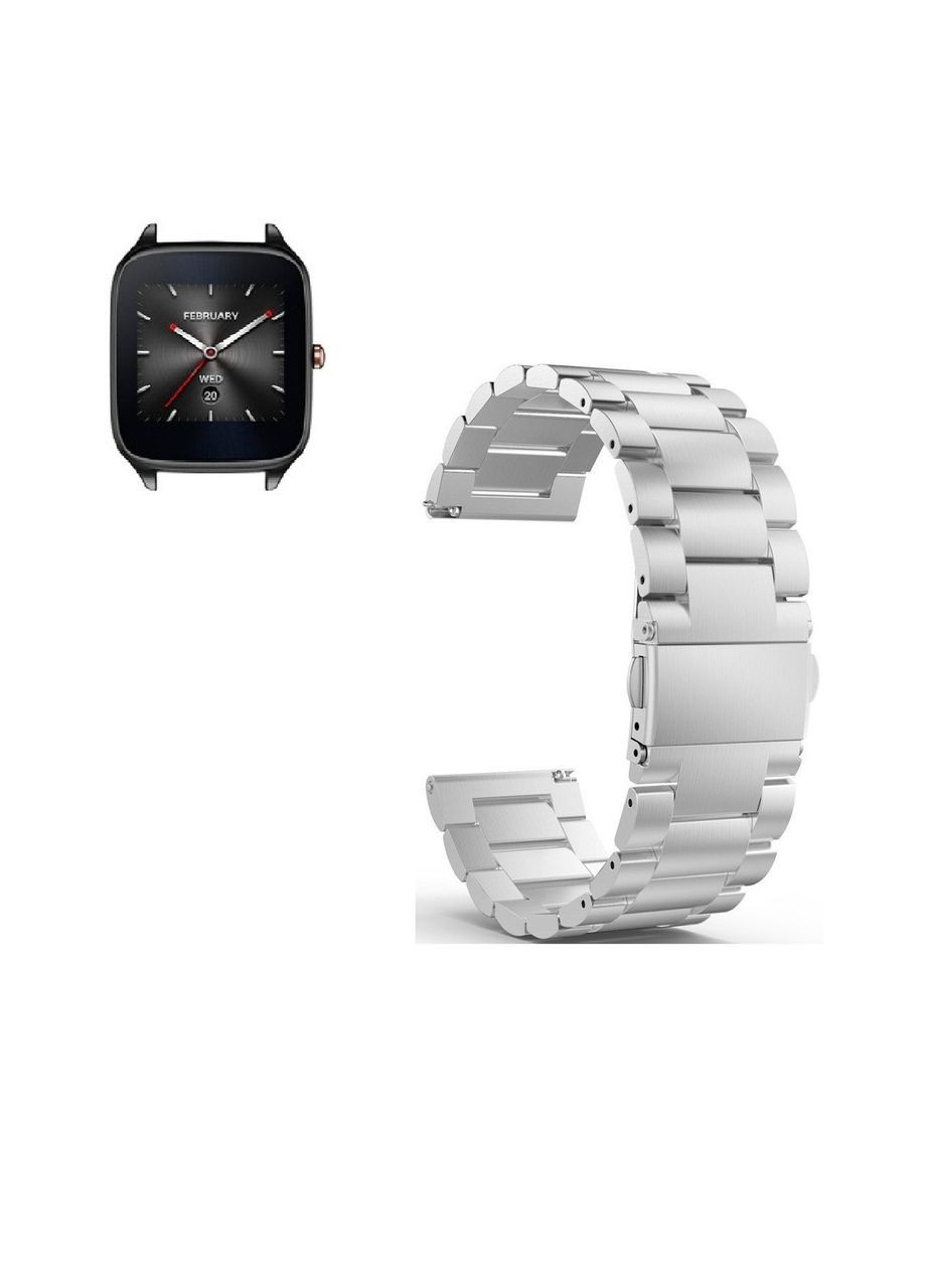 Металлический ремешок Primo для часов Asus ZenWatch 2 (WI501Q) Silver Prima (266914417)