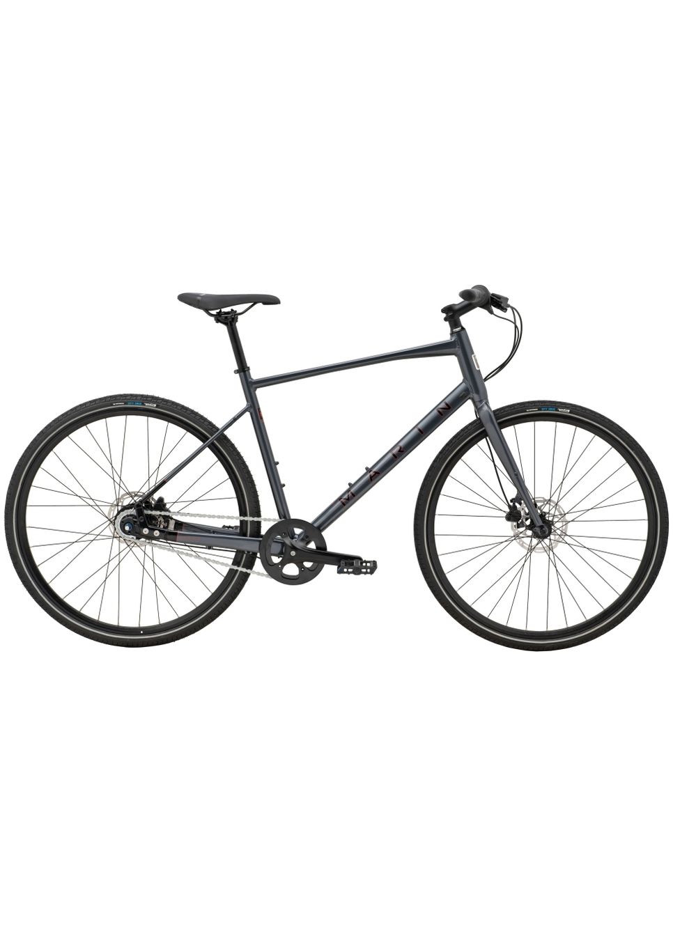 Велосипед 28" Presidio 2 рама - M 2024 Gloss Charcoal/Black/Black Red (SKE-40-44) Marin (316396055)