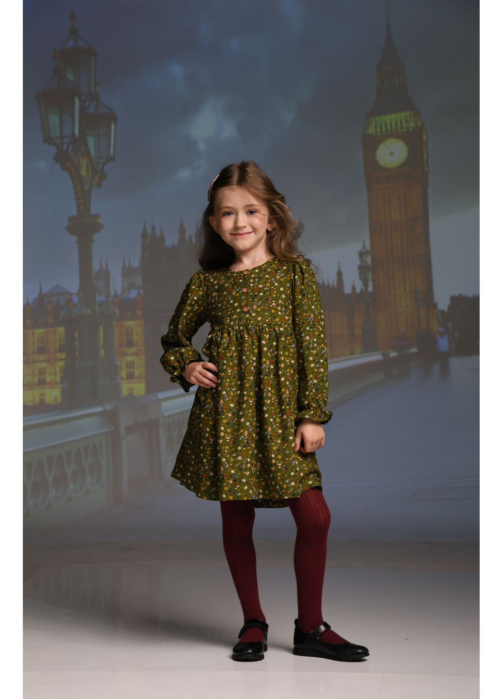 Зелёное детское платье для девочки зеленое элизабет Darochka (354831225)