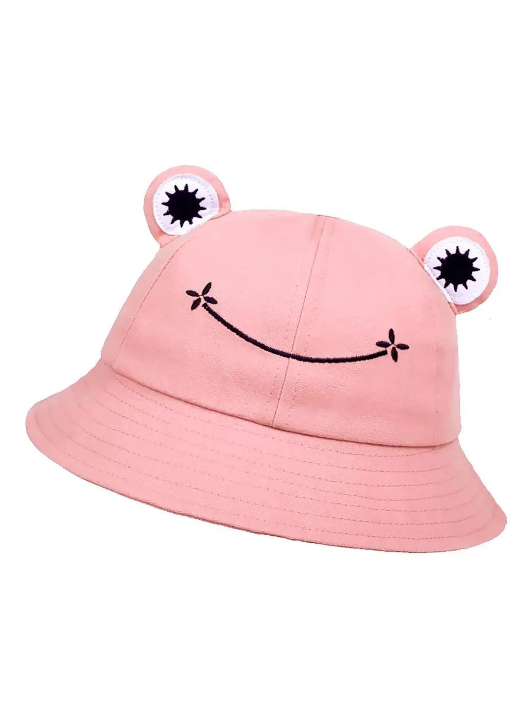 Жовта дитяча літня панама Жабка з очима,капелюх дитячий No Brand (367165456)