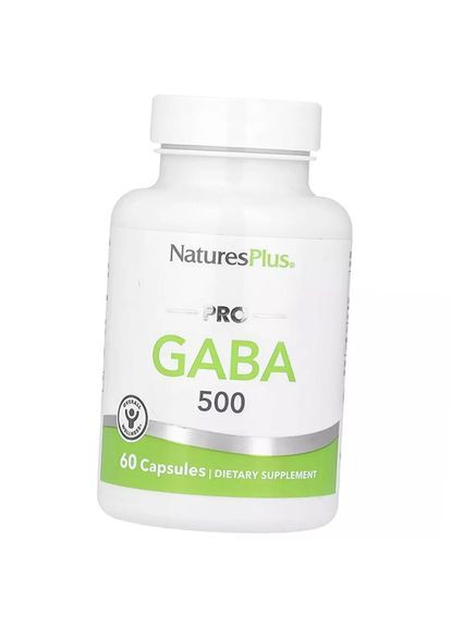 Гамма-аминомасляная кислота, Pro GABA 500, 60капс (72375025) Nature's Plus (361308409)
