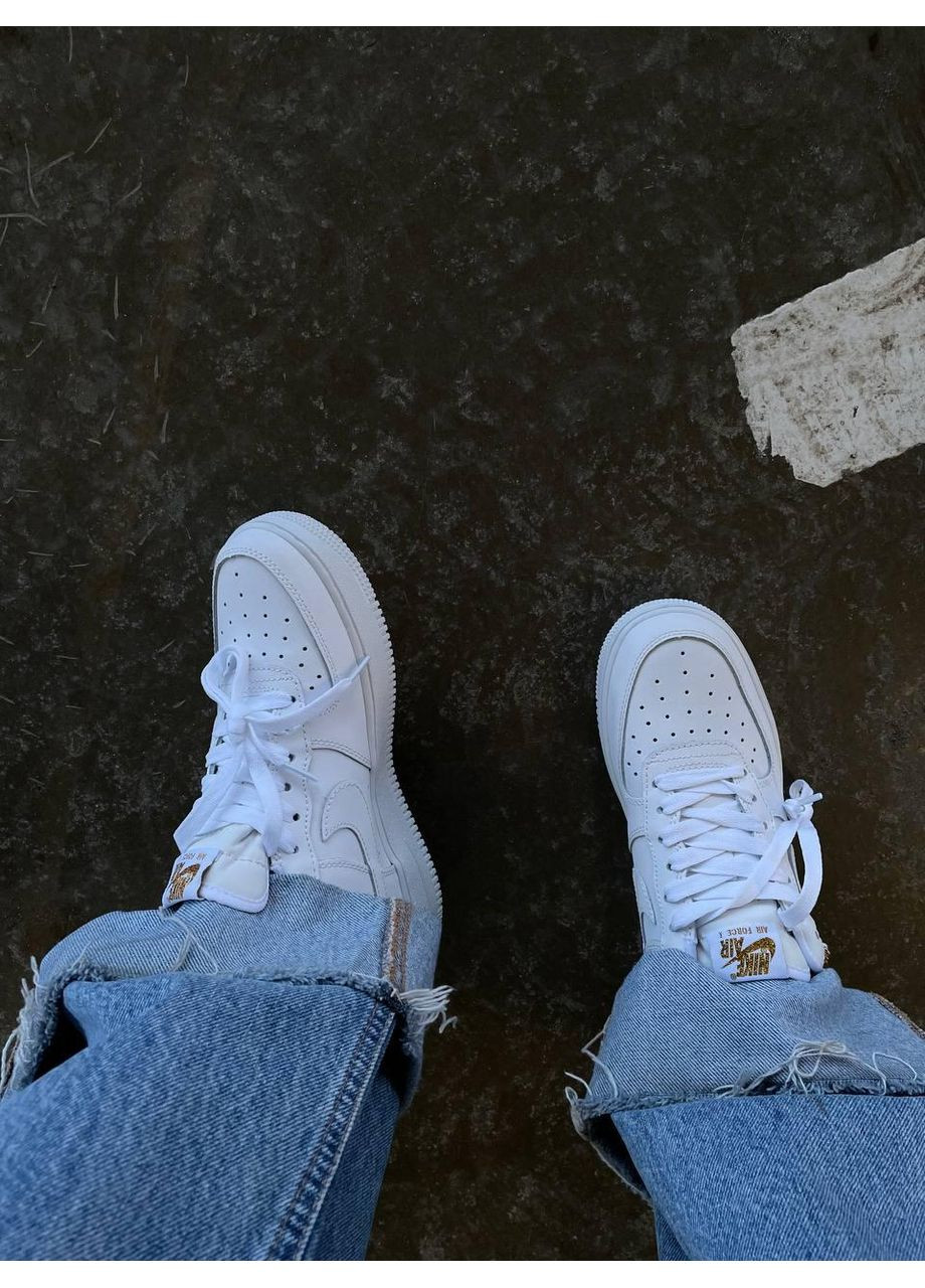 КРОССОВКИ ЖЕНСКИЕ NIKE AIR FORCE 1 LUCKY CHARMS НАЙК АИР ФОРС 1 ПРЕМИУМ No Brand белые демисезоны (367170320)