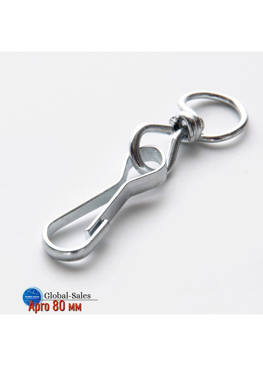 Карабин пружинный с вертлюгом 80 мм (SHSV-80) Apro (353493678)