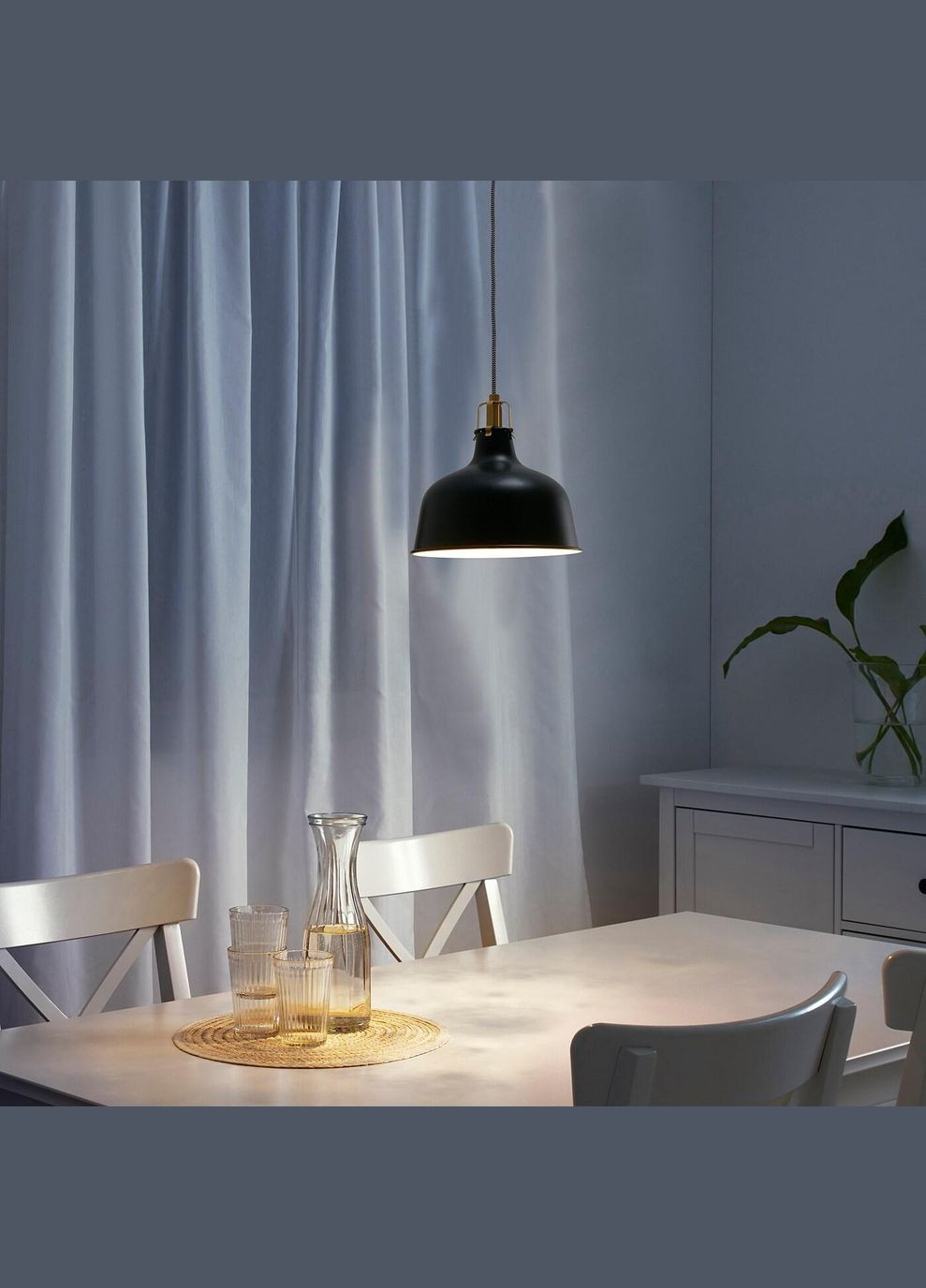 Підвісний світильник ІКЕА RANARP 23 см (90396389) IKEA (278407926)