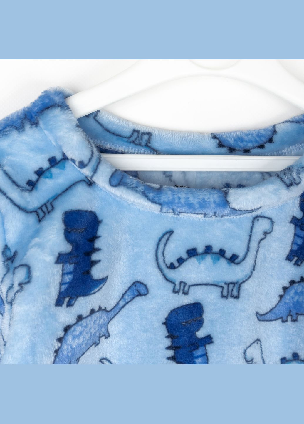 Синя всесезон піжама тепла для хлопчика dino dexter's