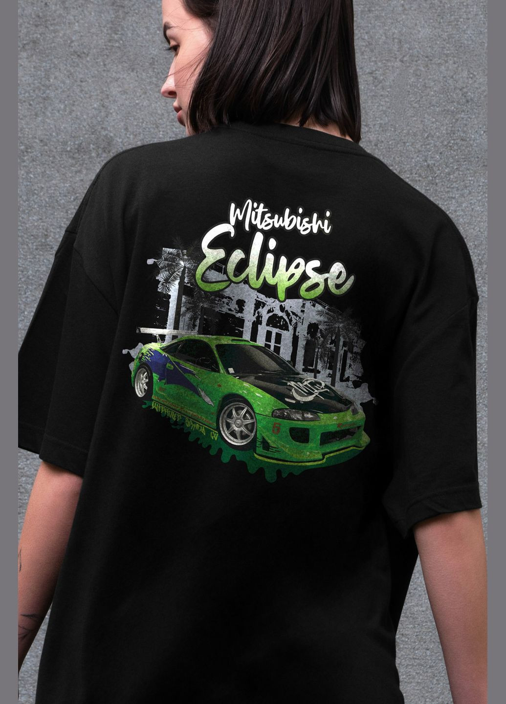 Женская Оверсайз Футболка С Принтом Eclips Without - (325401871)