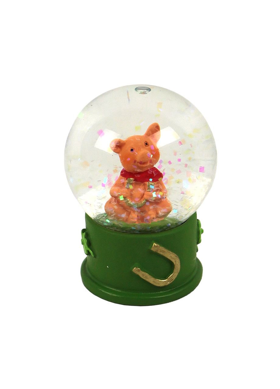 Стеклянный шар с блестками "Милая свинка с подковой" Livarno home (305577929)
