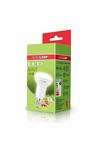 Лампа світлодіодна ECO R50 E14 6W 4000K 220 V LED-R50-06144 (D) Eurolamp (346087987)