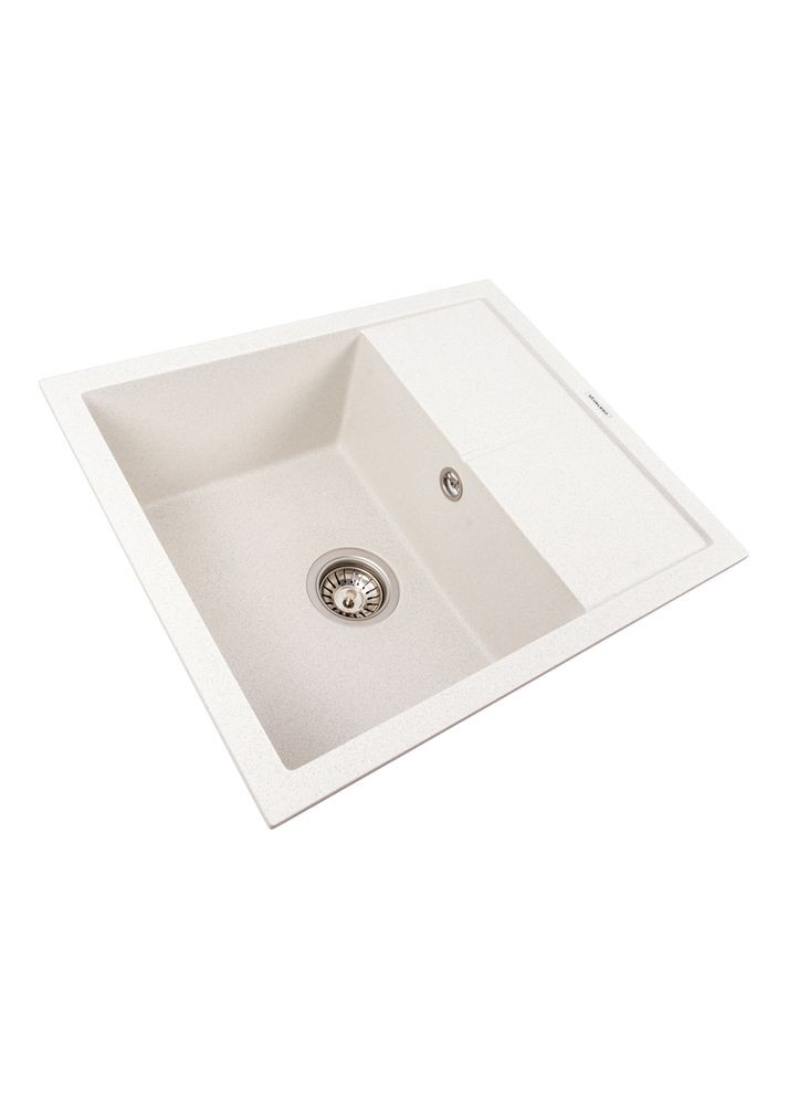 Гранитная мойка 5850 REYNA матовая Белая в точку Valeso (362345954)