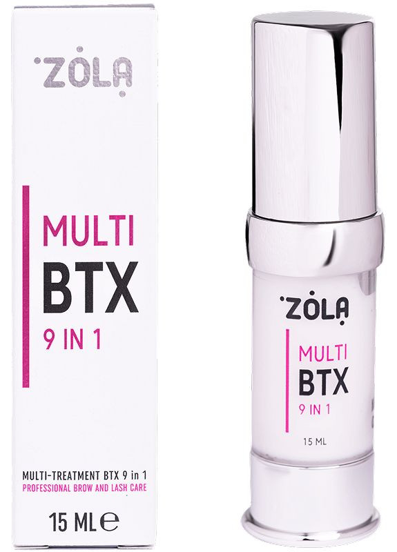 Багатофункціональний преміальний засіб для брів та вій MULTI-TREATMENT BTX 9 в 1, 15 мл ZOLA (352179923)
