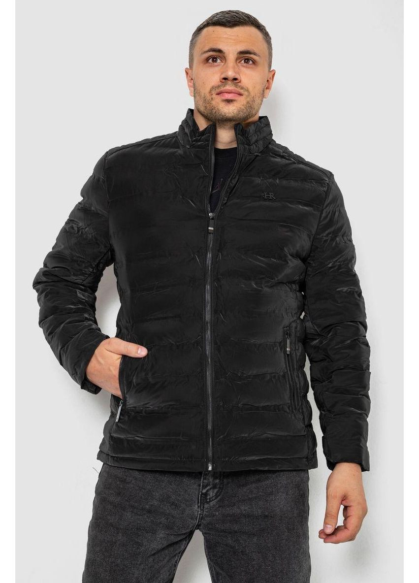 Черная куртка мужская демисезонная, цвет серый, 214r827к Ager