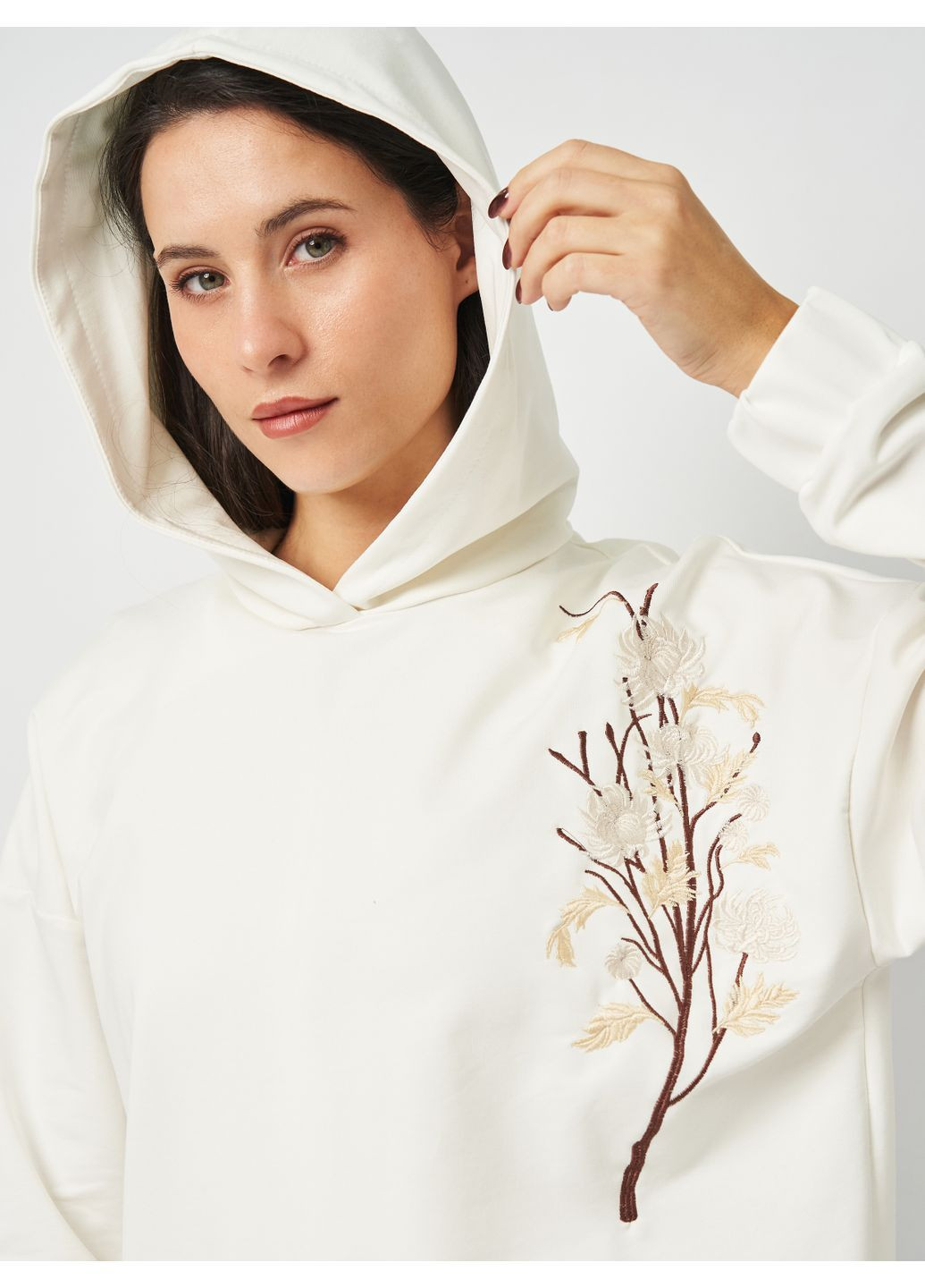 Худи женское с вышивкой демисезон Malta (364831523)