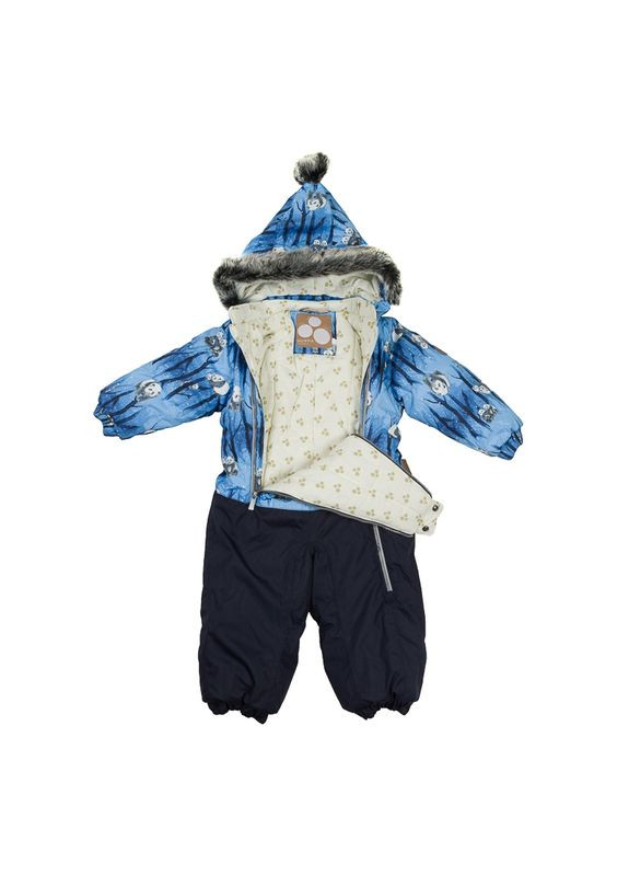 Біла термокомбінезон devon 1, р. 68, блакитний з синім () Huppa 36160130-72386-068