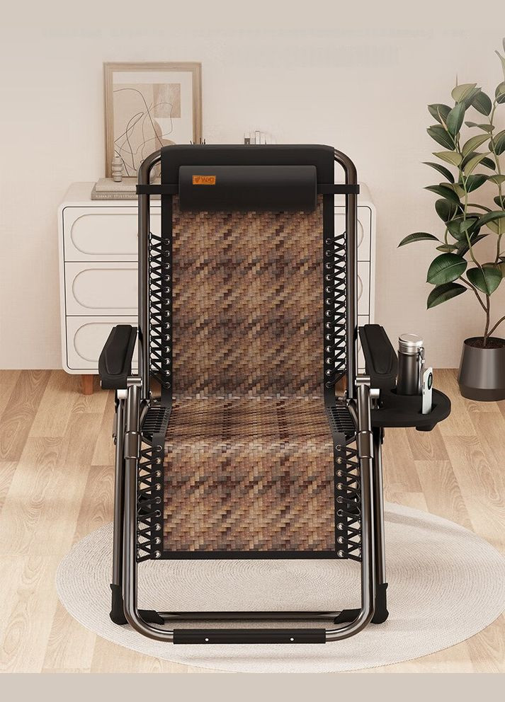 Раскладное кресло из ротанга шезлонг садовый Zero Gravity S-9 WCG (342121130)