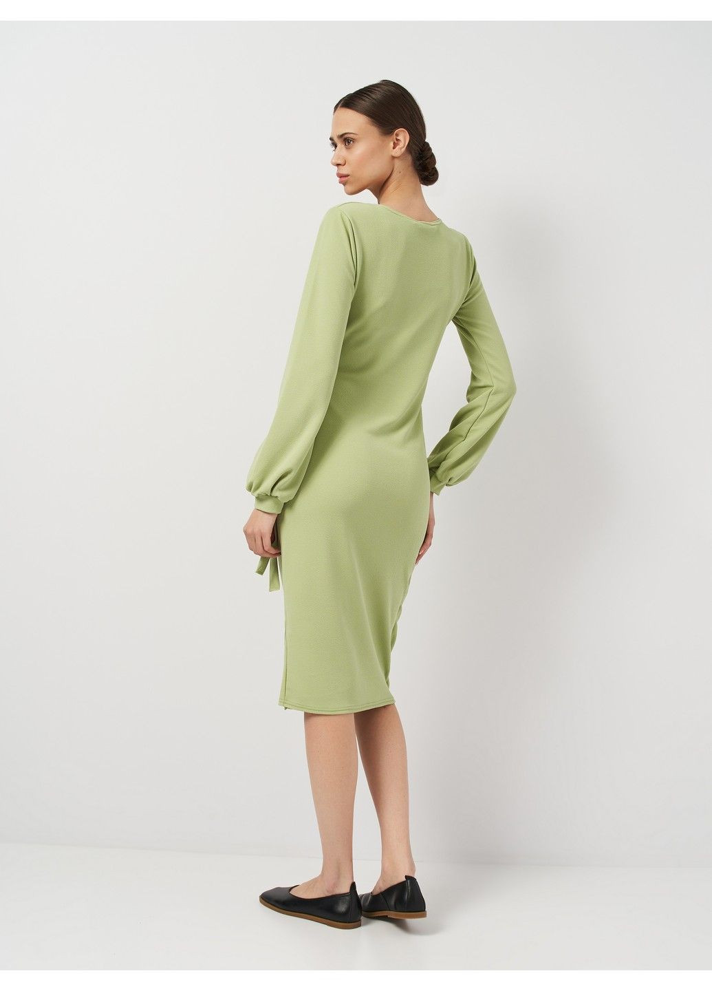 Светло-зеленое кэжуал платье PrettyLittleThing однотонное