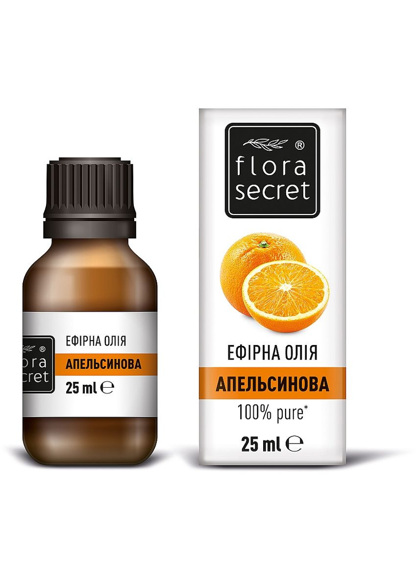Эфирное апельсиновое масло 25ml (58585-19632) Flora Secret (368644581)