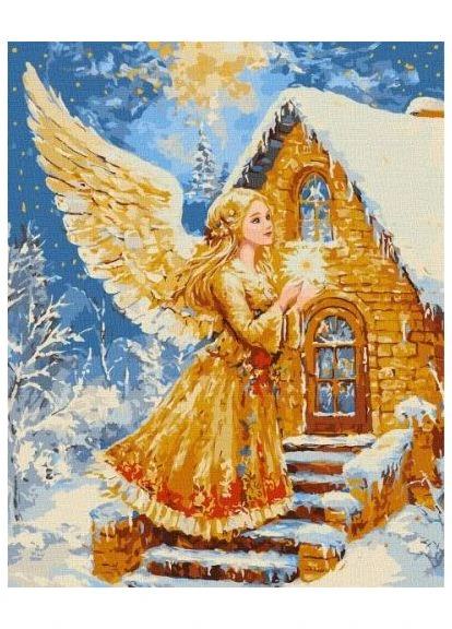 Картина за номерами - "Крила світла з фарбами металік" ©art_selena_ua, 40х50см IDEYKA (369788268)