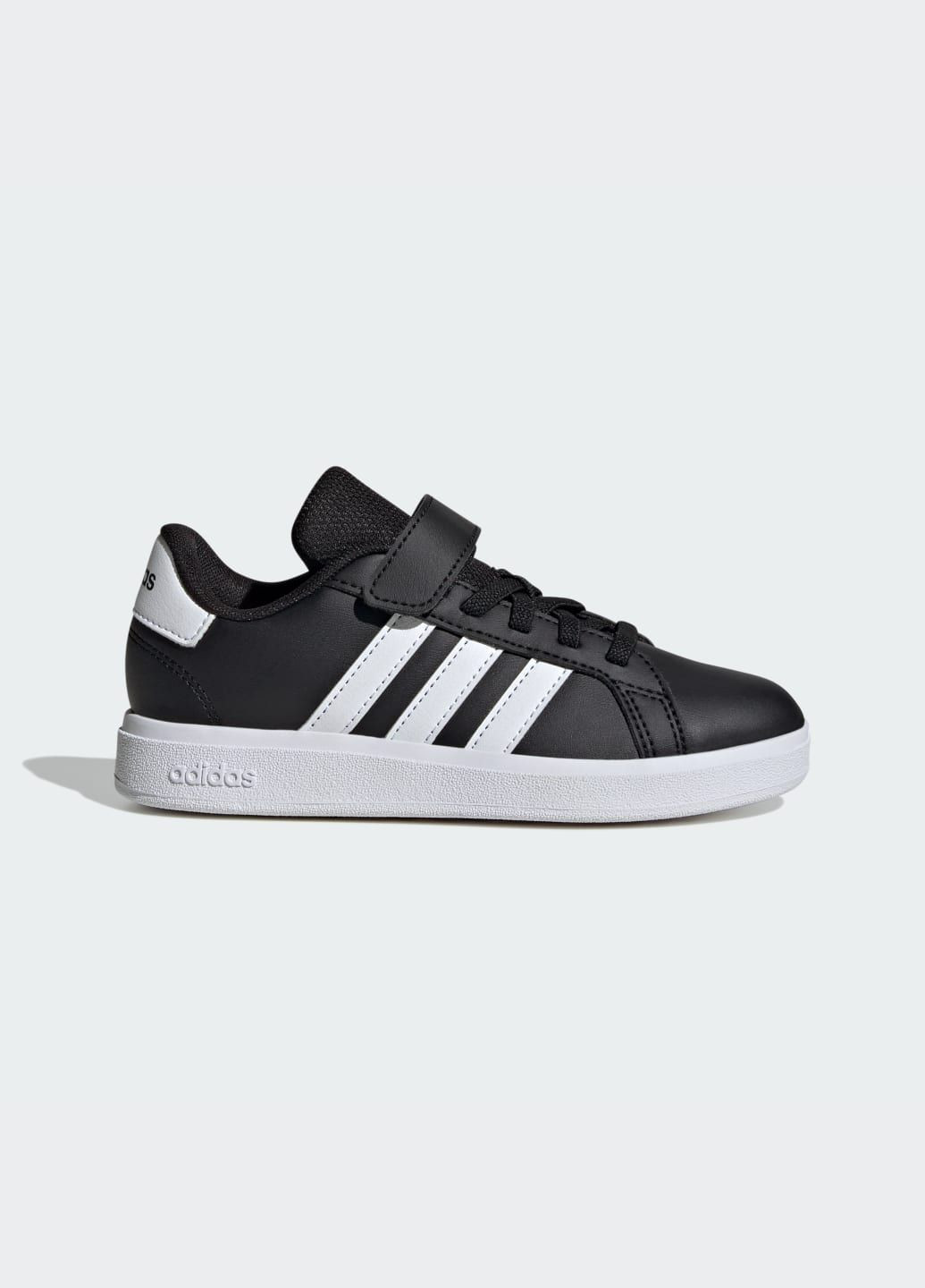 Чорні всесезонні кросівки grand court 2.0 kids adidas