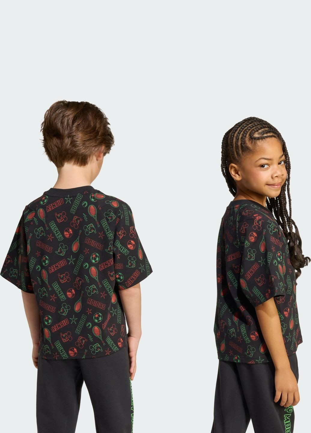 Черная демисезонная футболка disney mickey mouse kids adidas