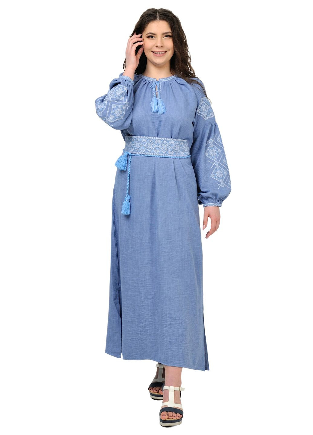 Сукня-вишиванка Соломія (блакитний) Golfstream (285813988)