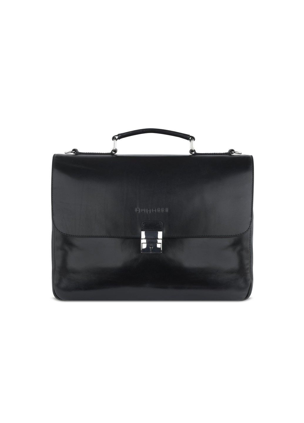 Мужская сумка-портфель кожаная ROMANO Черный Bugatti (280950645)