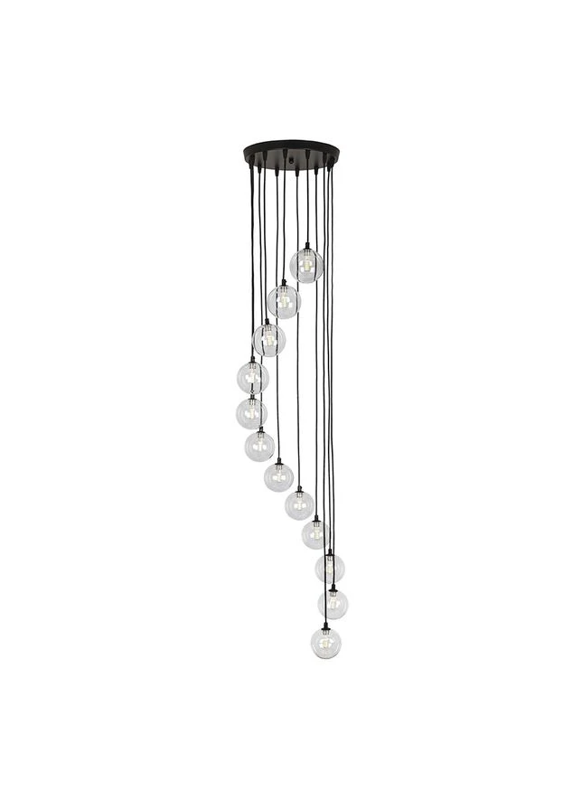 Подвесной светильник 761P1012F-12 BK+CL (300) Levistella (398359387)