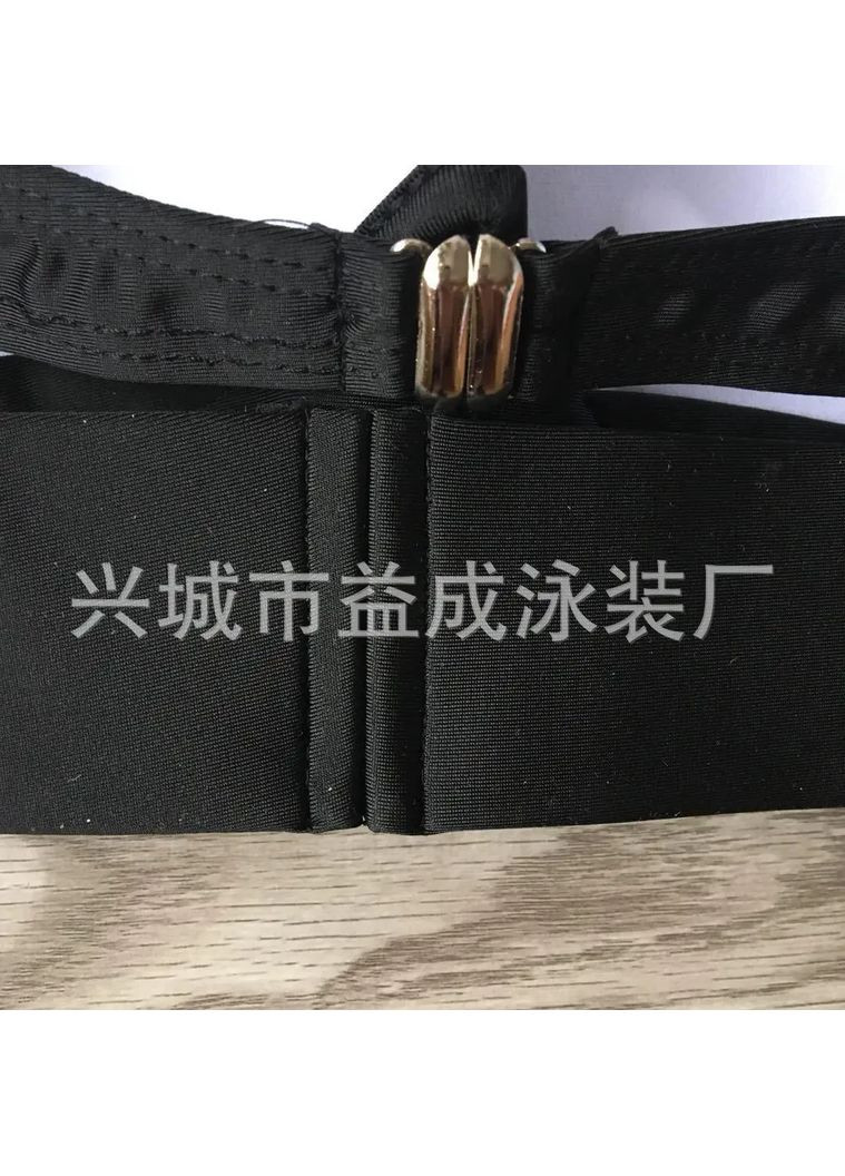 Черный летний раздельный купальник с пушапом без бретелек. раздельный купальник из элестана двойка черный, m China