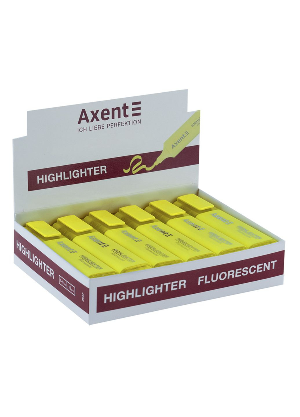 Маркер Highlighter цвет желтый ЦБ-00281260 Axent (343414551)