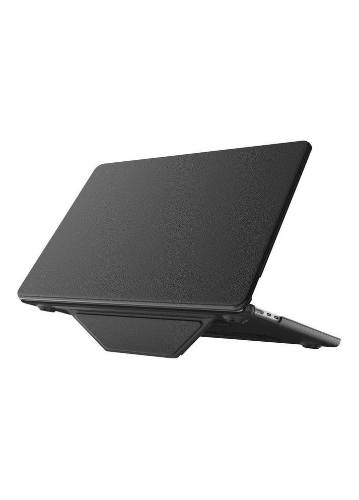 Накладка PC+PU AMO-PU для MacBook Pro 13" 2018/2020/2022 (A2338/A2289/A2251/A1989) Black No Brand (364925363)