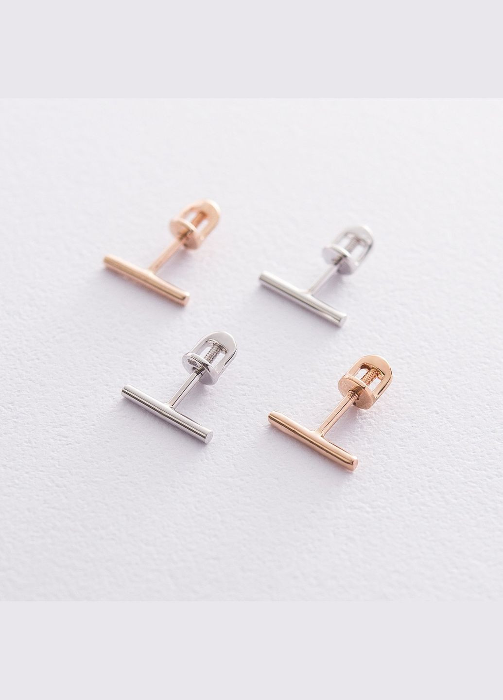 Золоті сережки-пусети Мінімум с06684 Oniks (264644542)