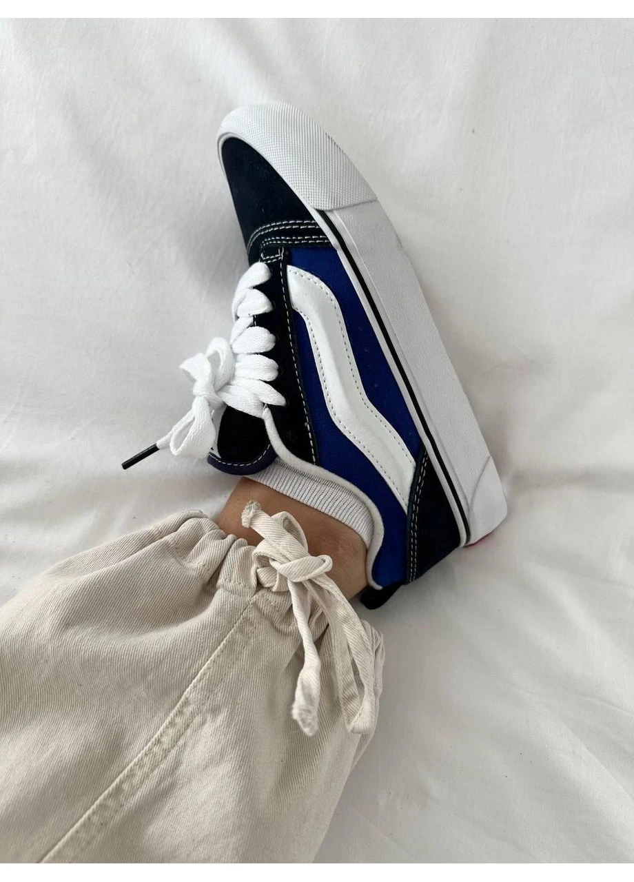Синій кеди чоловічі vans knu skool navy blue ванс кну скул сині демісезон No Brand