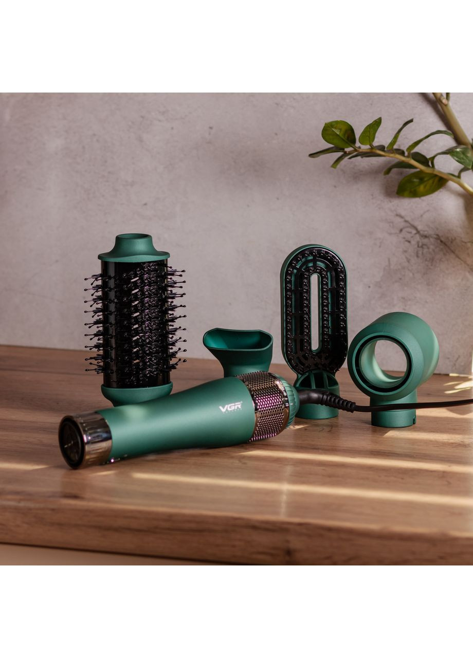 Фен-щітка 4в1 з насадками, 1000 Вт професійний V-493 VGR (368767457)