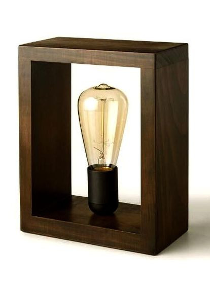 Светильник настольный из дерева Утено капучино (НСС-009009) No Brand (328414796)