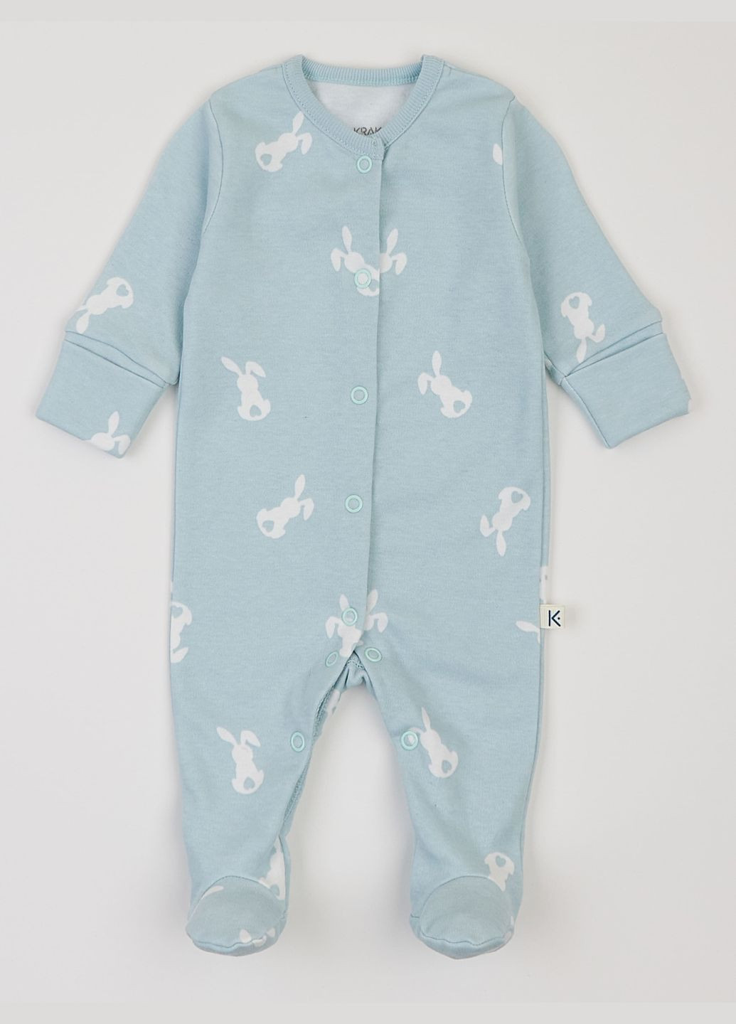 Чоловічок дитячий утеплений ментоловий "Зайчики" KRAKO (313834249)