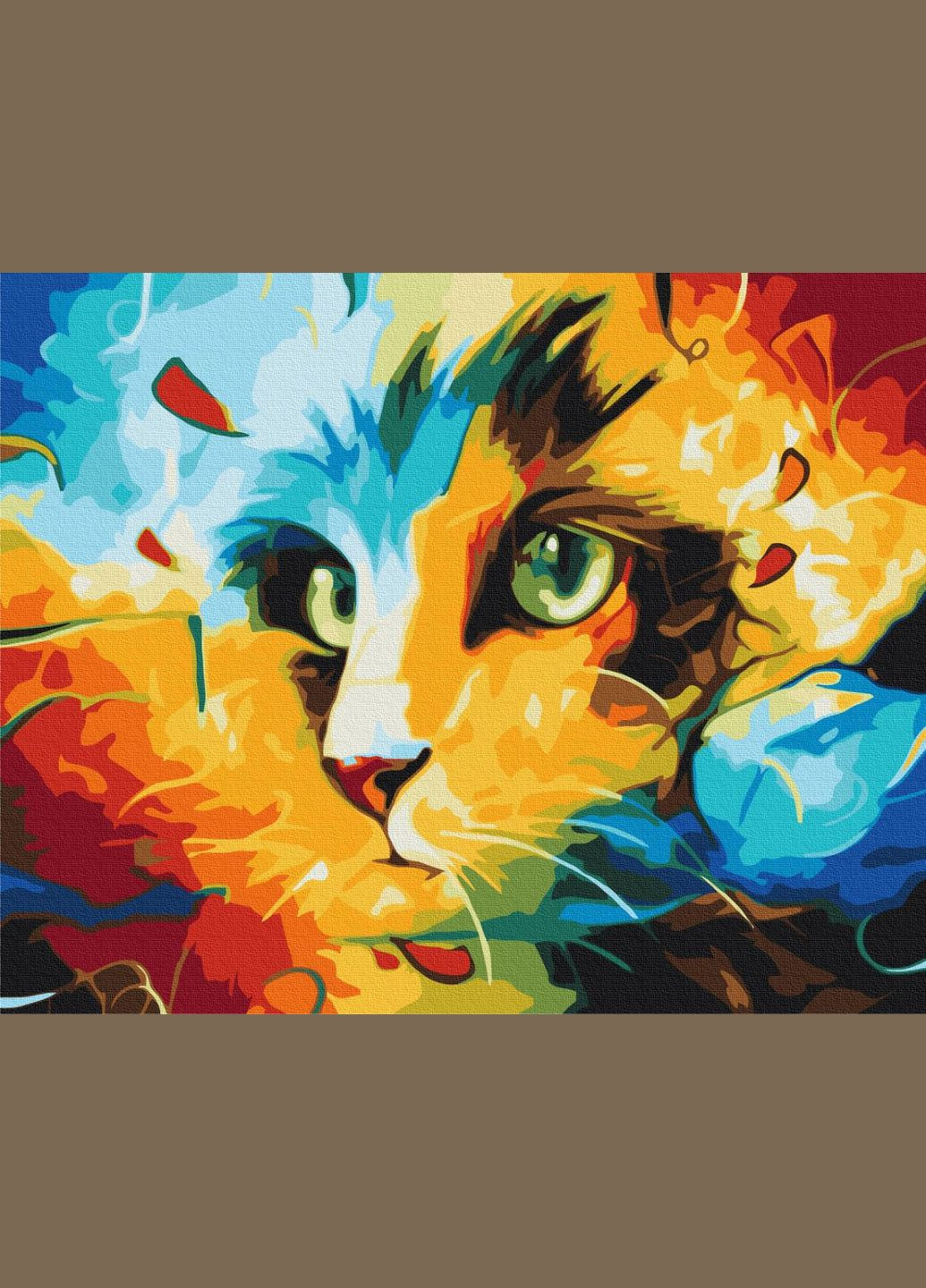 Кот в ярких красках No Brand (312548435)