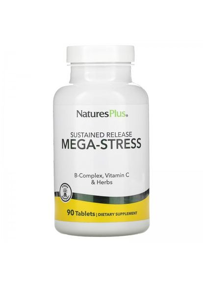 МегаСтресс, комплекс длительного высвобождения,, 90 таблеток (NAP-01261) Nature's Plus (266799325)