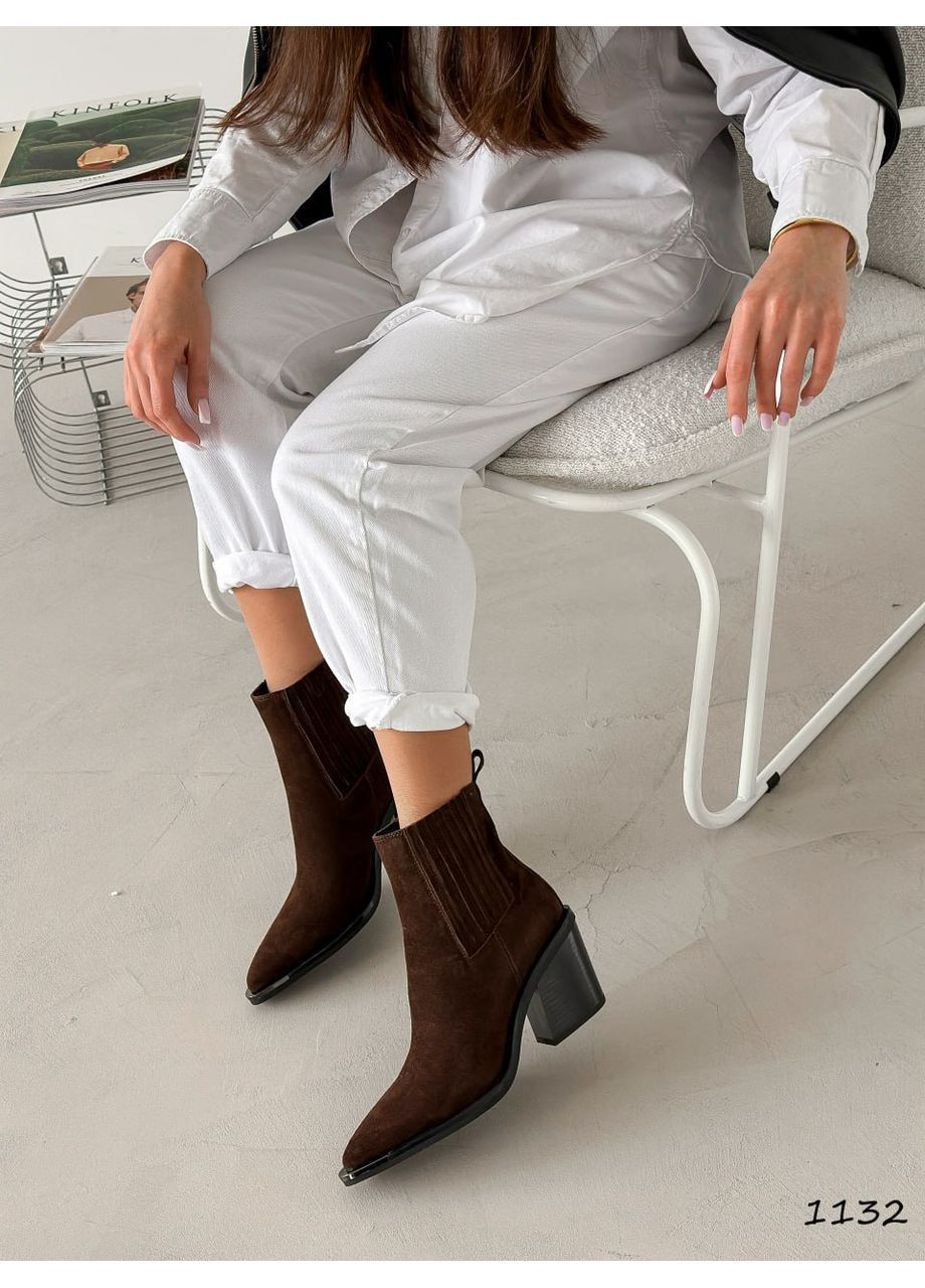 Коричневі демісезонна жіночі ковбойки Helen