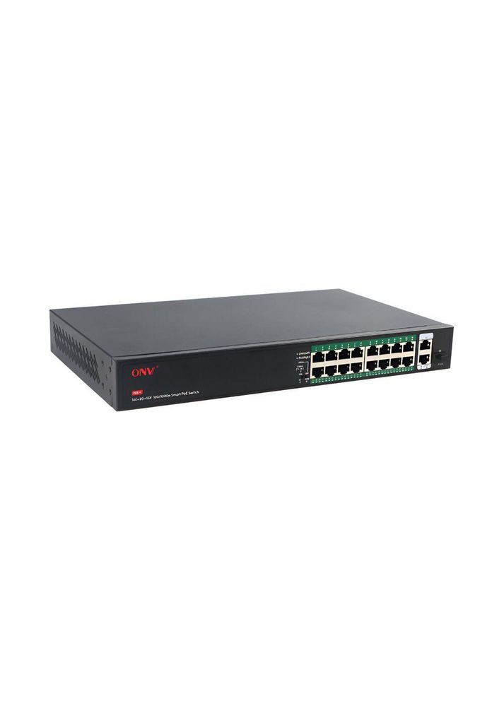 PoE-коммутатор неуправляемый 19-портовый -H1016PFD с 16 портами PoE (73-00066) ONV (357437614)